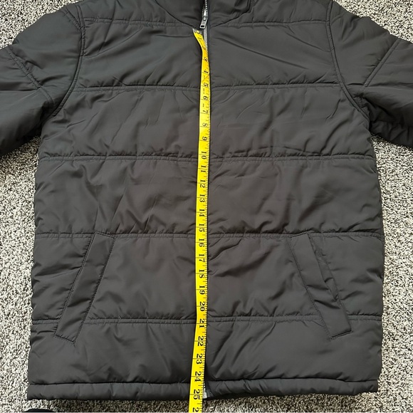 Men’s Weatherproof Vintage Black Fleece Lined Puffer Jacket Large - Picture 8 of 11